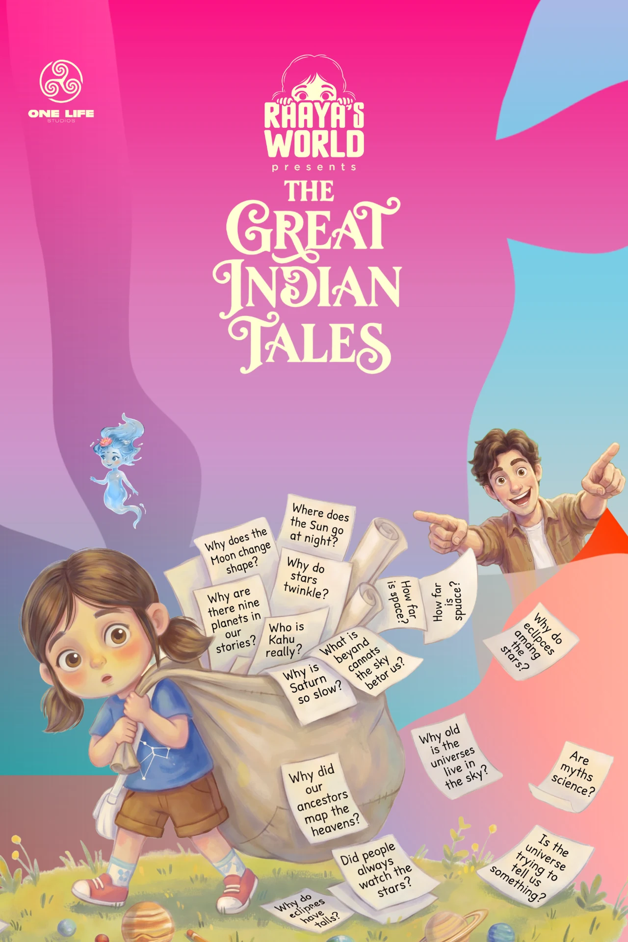 The Great Indian Tales illustrated poster.